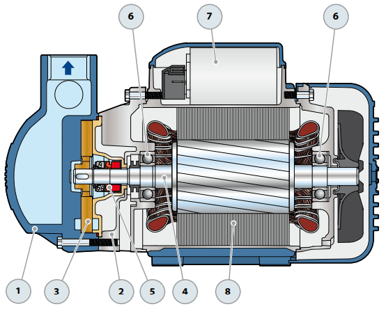 Bomba de Agua Periférica Autocebante Modelo CKm de 0.75 Hp, Pedrollo