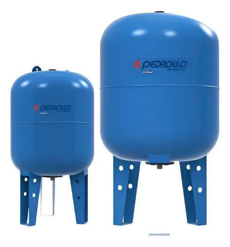 Tanque Hidroneumáticos con Membrana Intercambiable Vertical de 80 a 500 Litros, Pedrollo