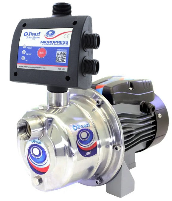 Presurizador Electrónico de Agua con Bomba Jet Autocebante en Acero Inoxidable de 0.5 a 1 Hp, Pearl