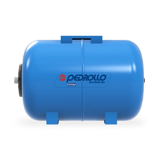 Tanque Hidroneumáticos con Membrana Intercambiable Horizontal de 24 a 200 Litros, Pedrollo