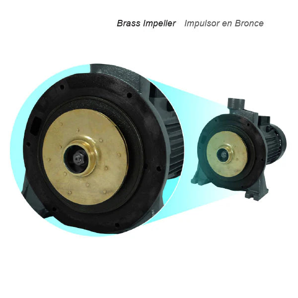 Bomba de Agua Centrífuga Serie C2P de 1 a 5.5 Hp, Pearl