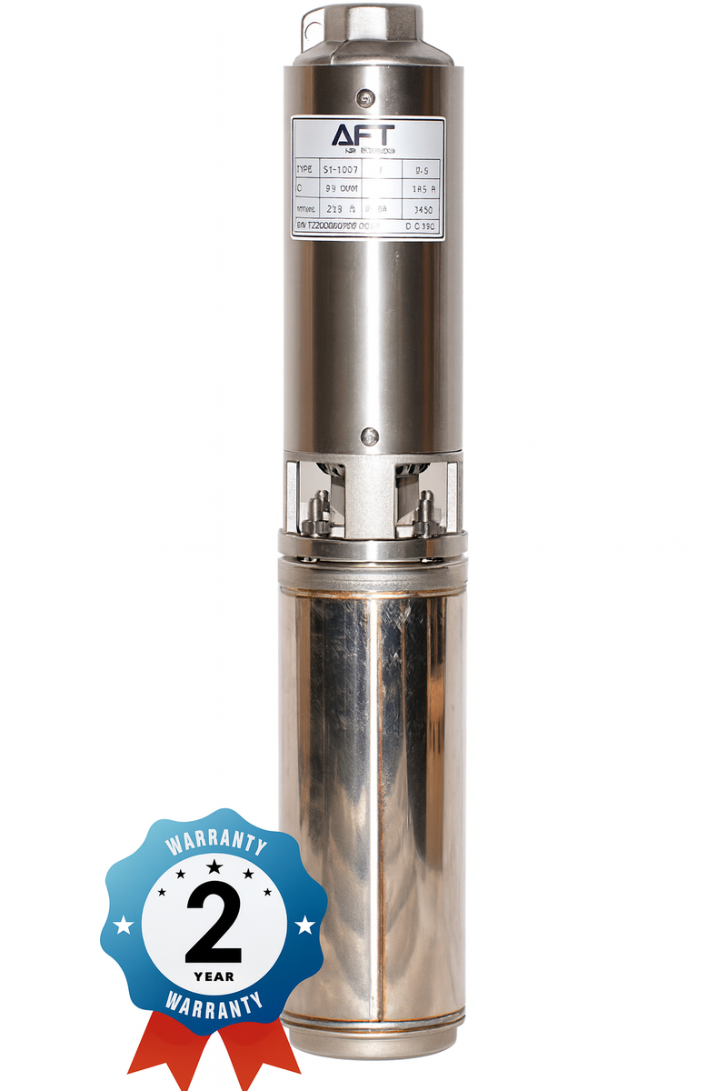 Bomba de Agua Sumergible Tipo Lapicero 4" Serie AT20 de 0.75 a 5 Hp, AFT