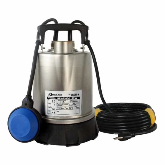 Bomba de Agua Eyectora Achique Serie Drana de 1/3 Hp, Aqua Pak