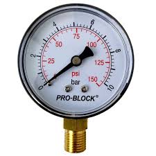 Manómetro de Conexión Lateral de 1/4", Pedrollo